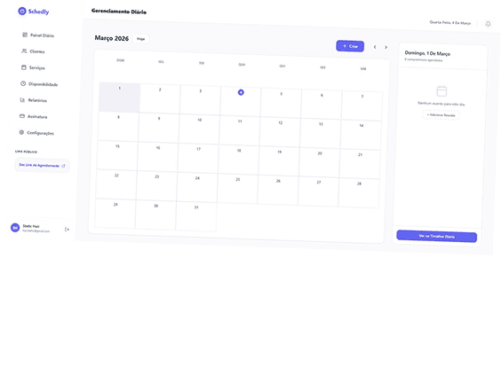 Schedly Dashboard Mockup